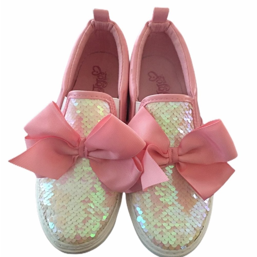 JOJO pink shoes with big bows